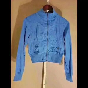 Active Los Angeles Women's Cropped Blue Jacket